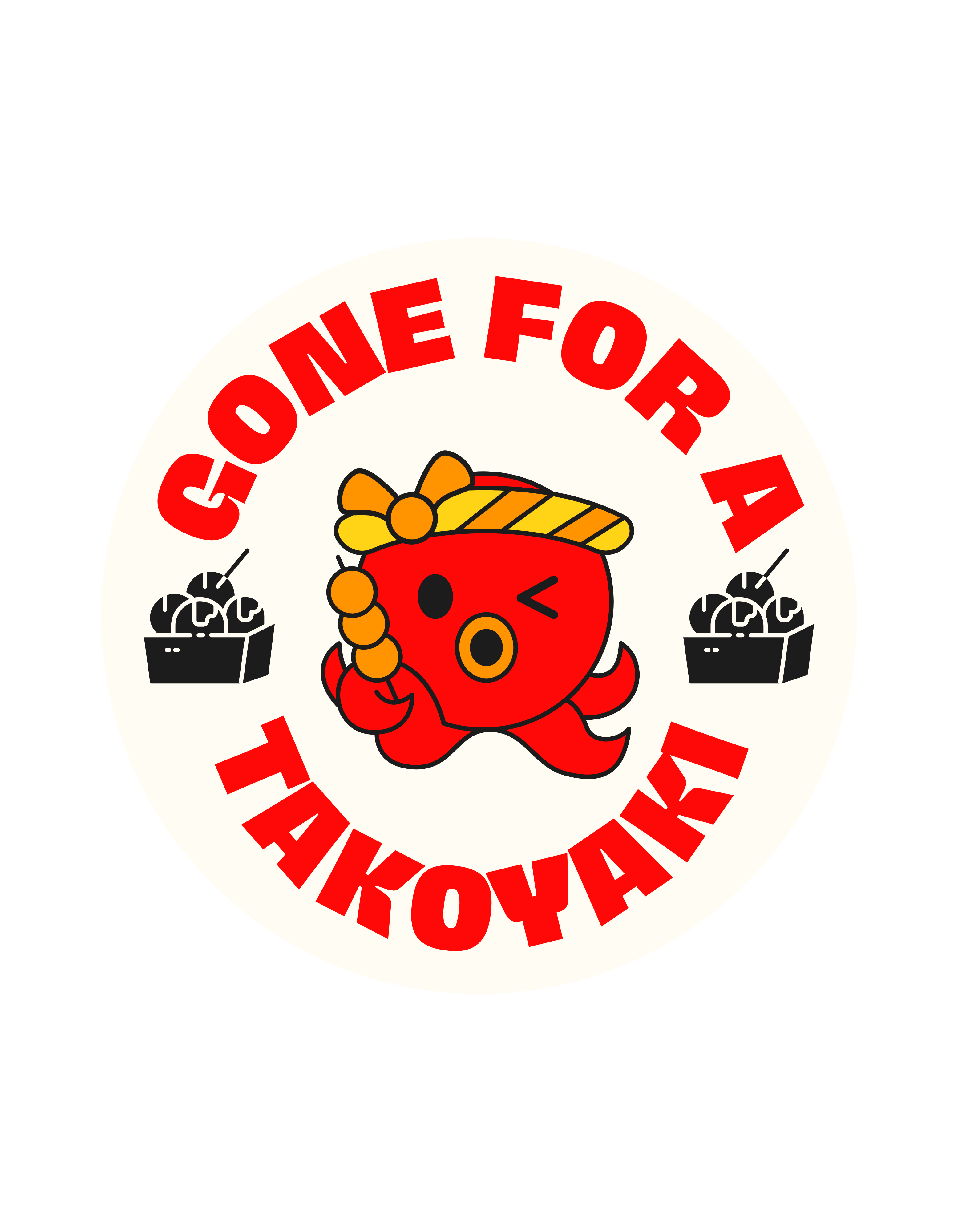 gone for a takoyaki logo